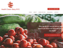 Tablet Screenshot of healthcoachstacynyc.com